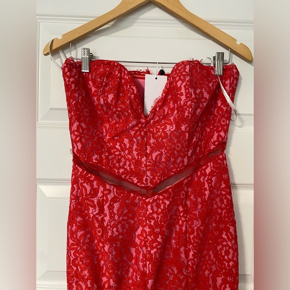 Keva Gown in Red & Pink (Sz. Medium) - Picture 4 of 8